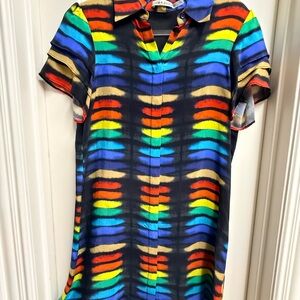 Alice + Olivia Multicolor Striped Garment